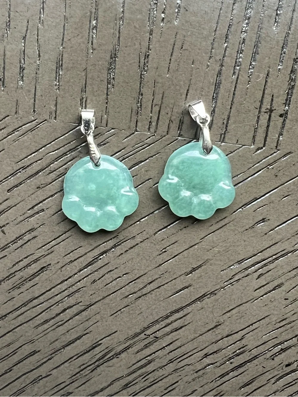 S925 Blue water jade paw pendant ( ONE )